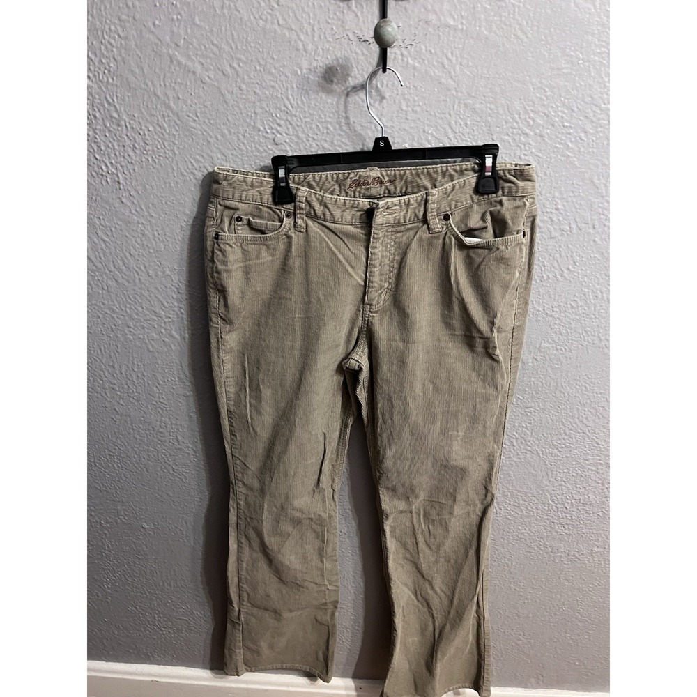 Eddie‎ Bauer Corduroy Pants Womens Size 12 Tan